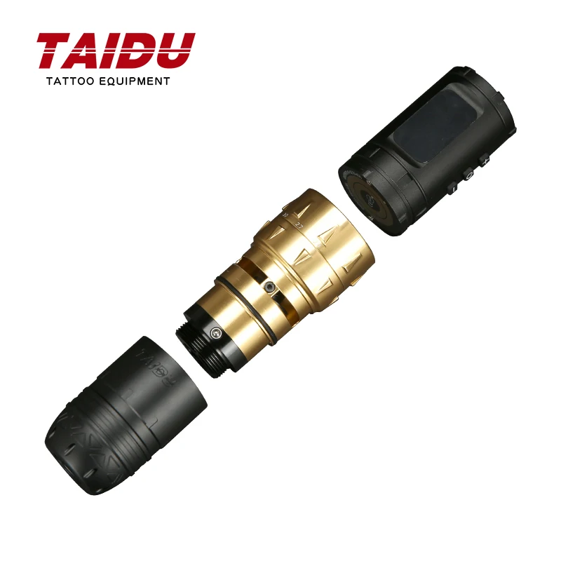 TAIDU Mengqing multi-functional tattoo pen the latest high-end customizable long life bipolar adjustment excavator long tooth gearbox 525b6 small cover soft shaft shift adjustment