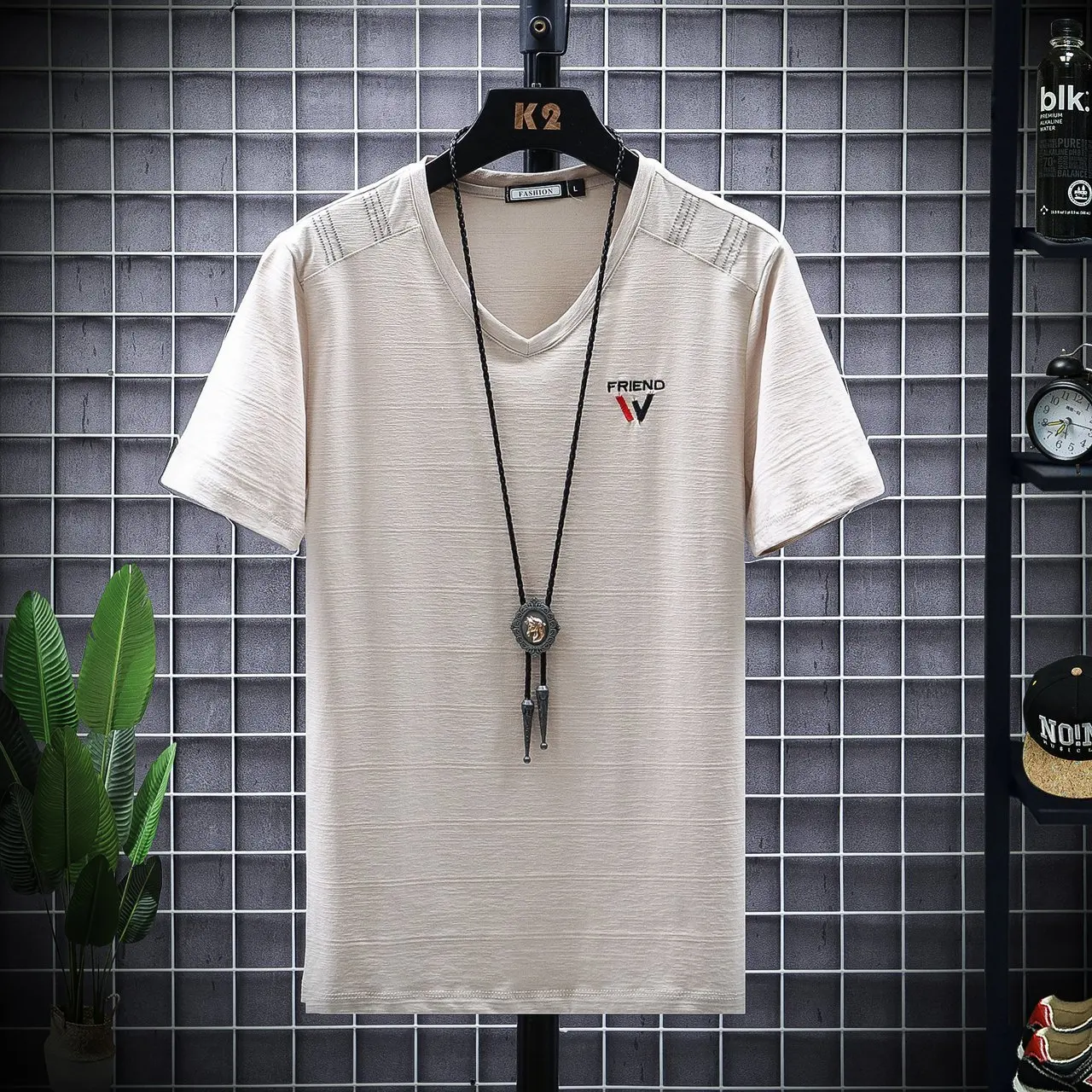 

Men's Short Sleeve T-Shirts in Different Materials: Cotton, Polyester, and More Casual Shirt 5780