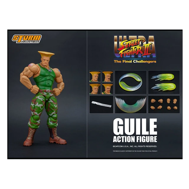 Tempestade Brinquedos GUILE 1/12 Street Fighter II EUA Big Soldiers SDCC  Conjunto Completo 6 ''Action