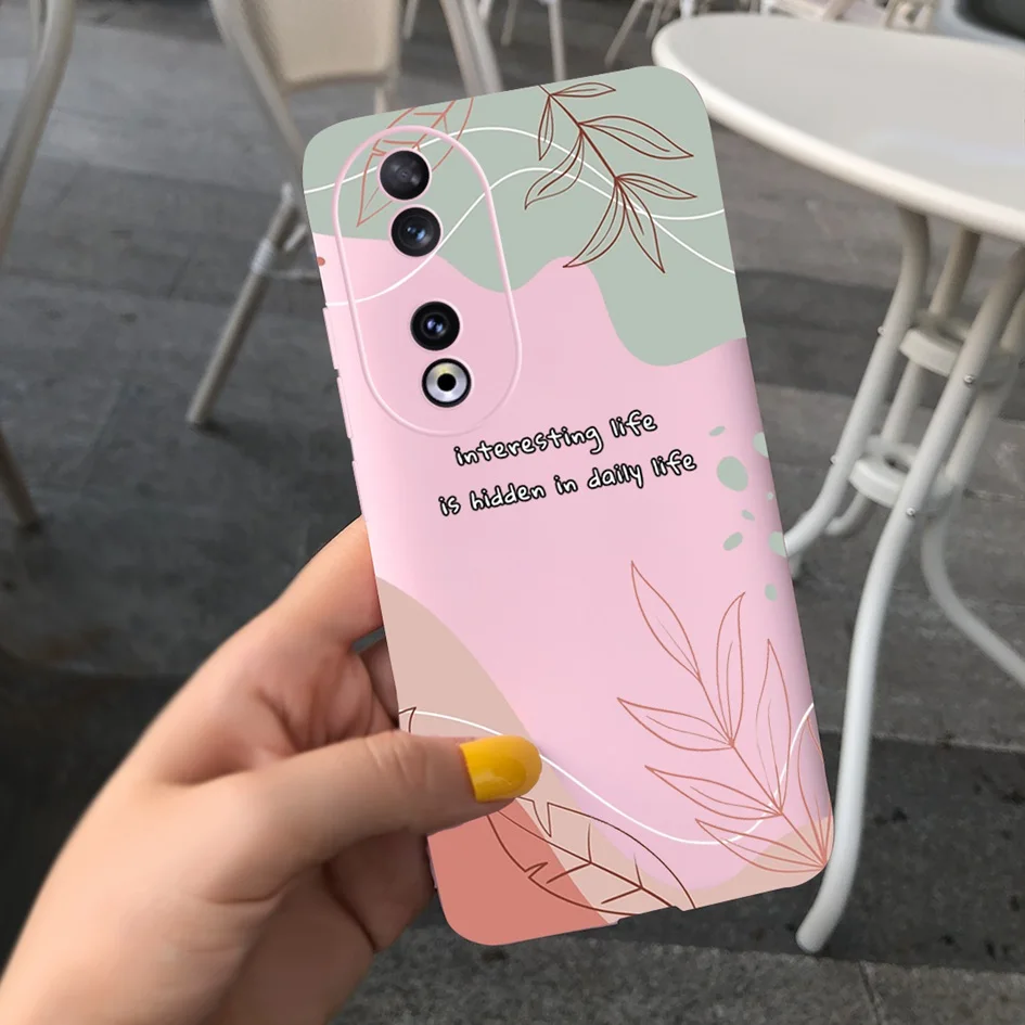 Fashion Leopard Painted Matte Soft Phone Case for Huawei Honor 90 Series