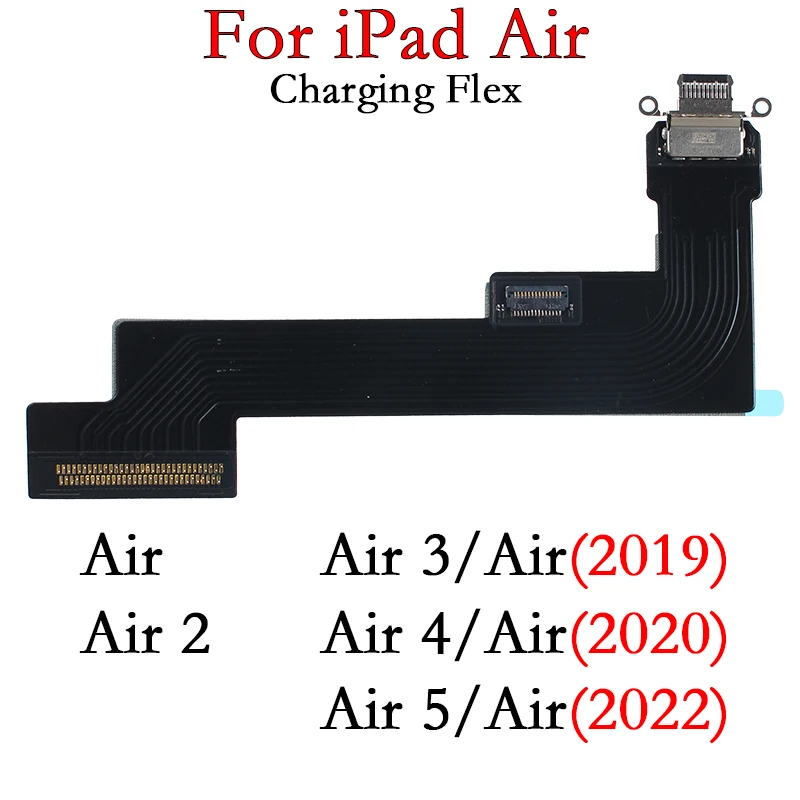 Usb Dock Connector Charging Port Connector Port Flex Cable for Ipad Air 1 2 3 4 5 1st 2nd 3rd 4th 5th Generation 2019 2020 2022