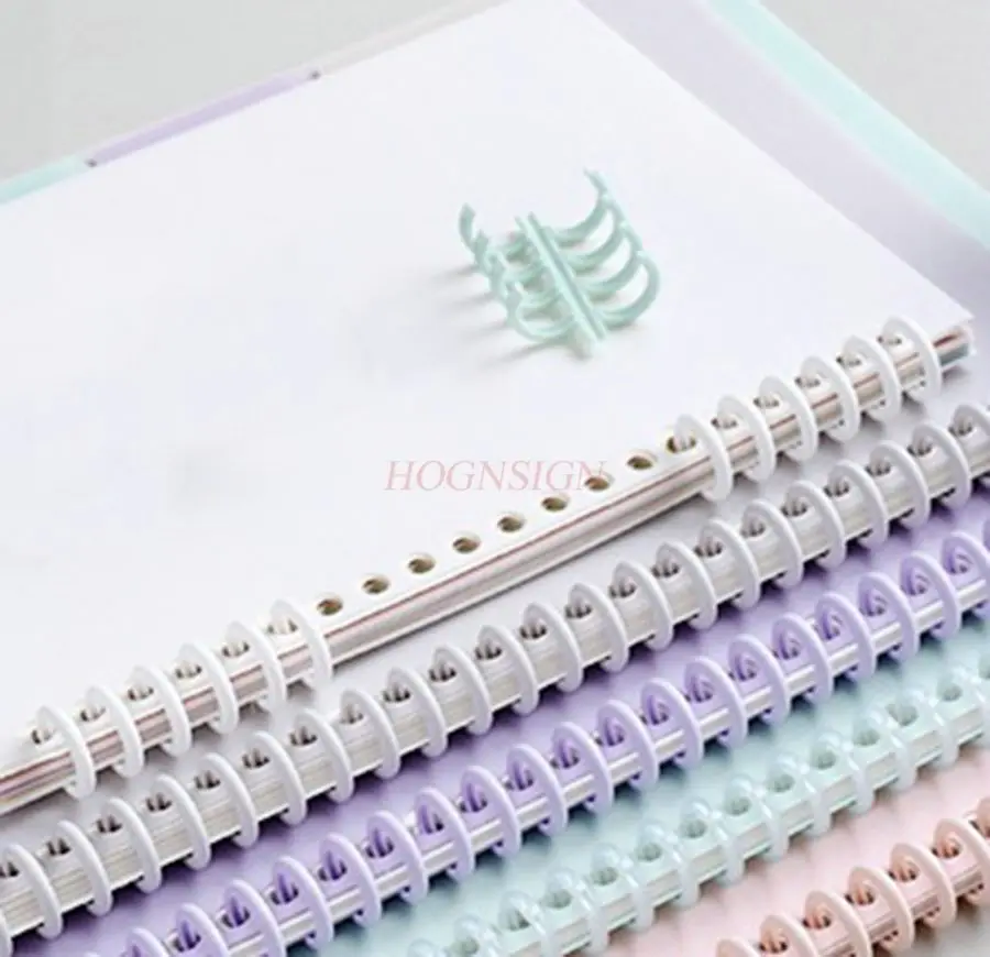 20pcs 루스 리프 파일 바인딩 링, 루스 리프 클립, 플라스틱 고무 링, 바인딩..