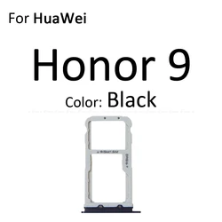 Sim Card and Micro SD Slot Tray Reader Holder Connector Replacement (For Honor 9 Black)