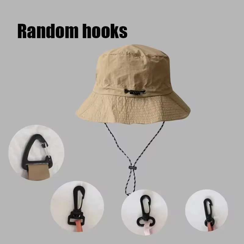 Quick Drying Fisherman Caps Women Men Summer Outdoor Beach Panama Hats Waterproof Camping Hiking Foldable Bob Bucket Sunhats 5