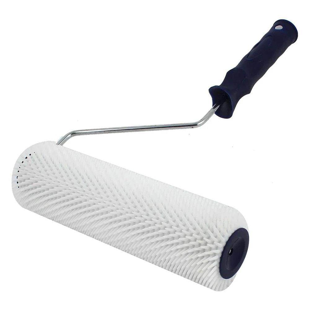 

Practical Defoaming Durable Portable Plastic Handle Self Leveling Brush Tool Paint Roller Bubble Remove Spiked Professional