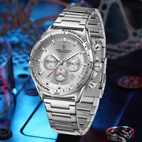 LIGE Luxury Man Wristwatch Waterproof Luminous Chronograph Watch for Men Stainless Steel Men's Quartz Watches Reloj Hombre+Box 2