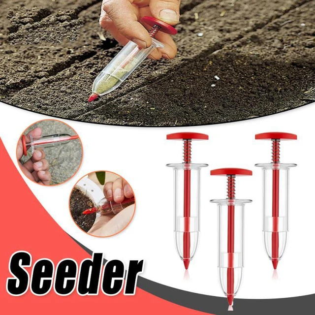 Fecskendők Seeder Mini Kert Precíziós Vetés Természettel Ültető Kézi Vetőmag Adagoló Kerti -Diseminátorok Készletek