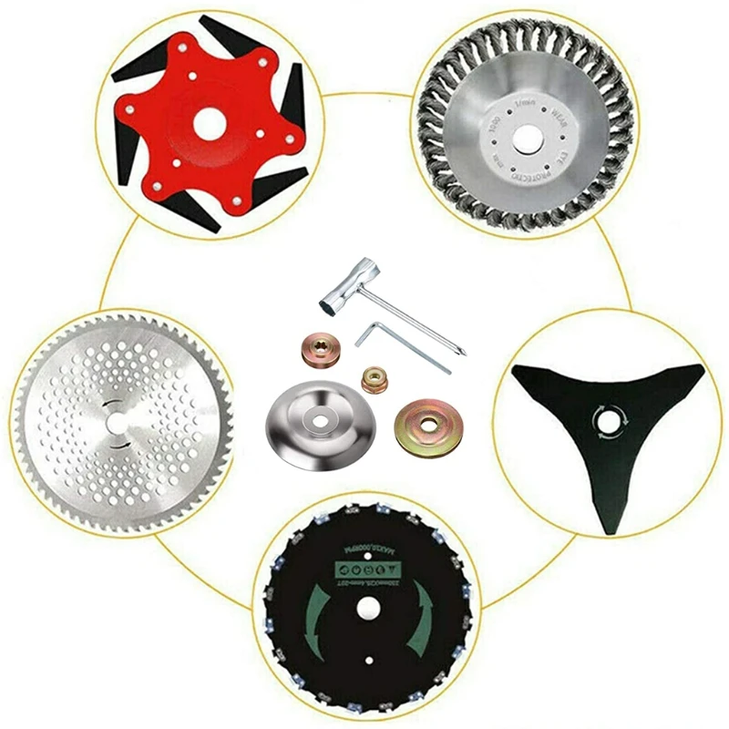 WeedTrimmerBladeAdapterKitforStraightShaftStringTrimmerBrush