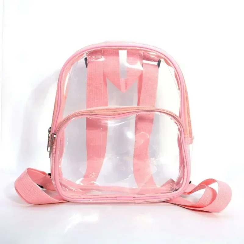 PVC Transparent Backpack Durable Clear Small Backpack Portable Lightweight Mini Cute Clear Bag for Work Outdoor Sports 6