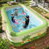 Piscine gonflable amovible pour enfants et adultes, grande piscine intérieure/extérieure, baignoire de jardin, jouet aquatique, cadeaux de fête 3