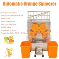 Hot Sale Automatic 120w Orange Juicer Squeezer Machine Electric 220v Industrial Lemon Juice Extractor With 2 Trash Can 2
