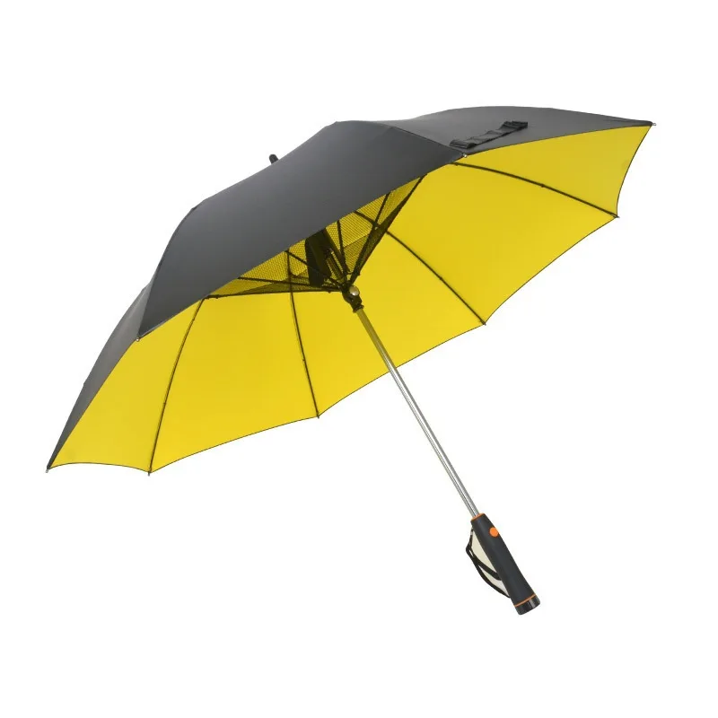 Anti-UV parasol  cooling fan umbrella  essential for daily rain protection