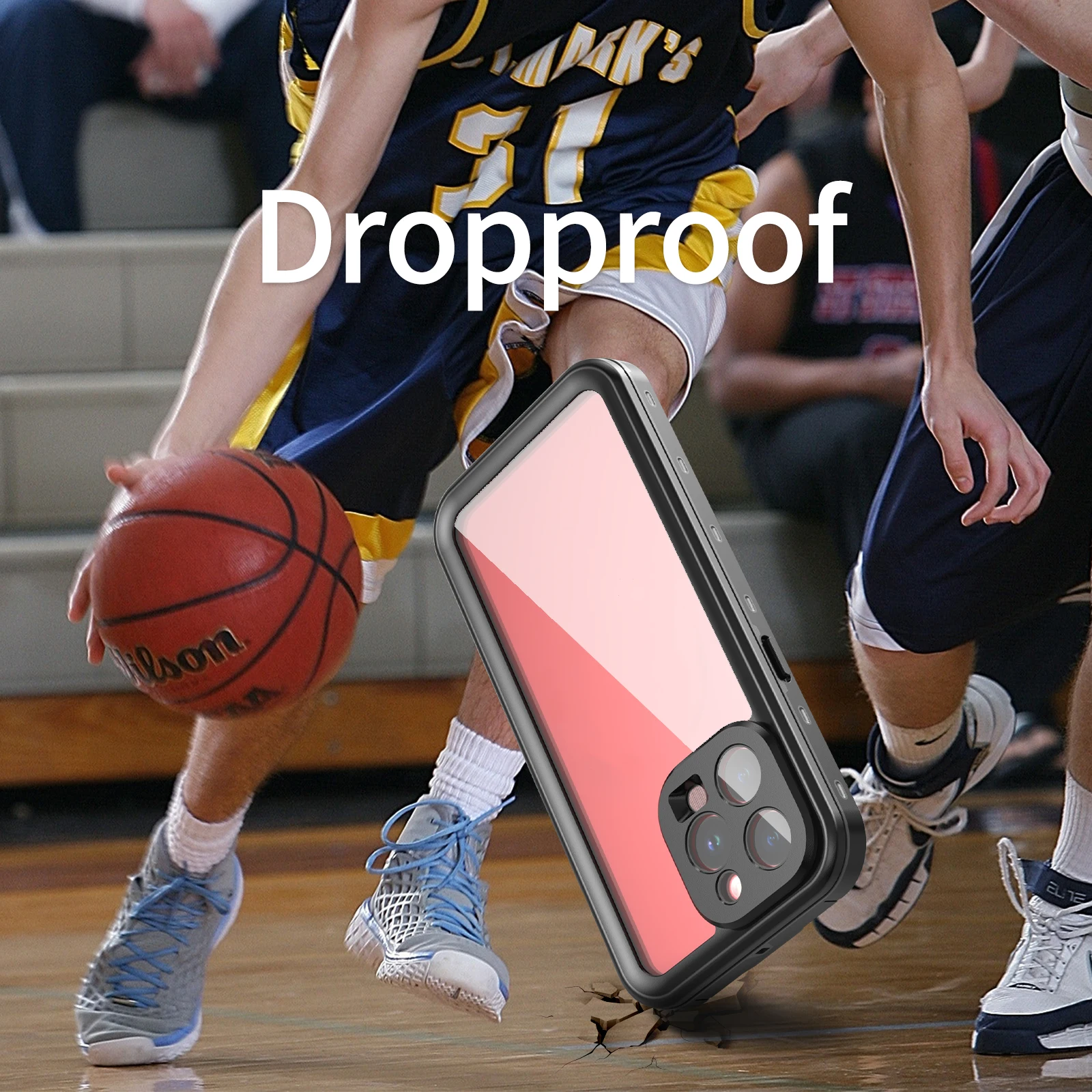 Shellbox Premium 360-Degree Ultra-Durable Waterproof Phone Case with Lanyard