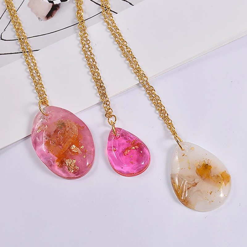 DIY Crystal Epoxy Resin Earrings Mold Water Pattern Wave Necklace Pendant  Bracelet Hanging Earrings Jewelry Silicone Resin Molds