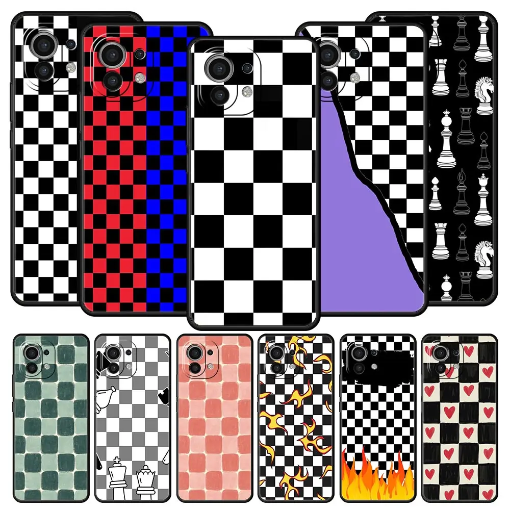 Elegant Chessboard Art Soft Phone Case