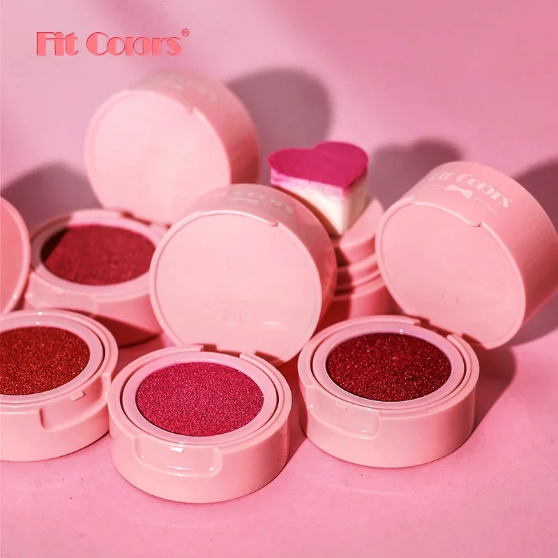 Heart Blush Stick Sponge Stamp Facial Blush Waterproof Brightening Face Contouring Shadow Blusher Tint Cheek Korean Cosmetics 3