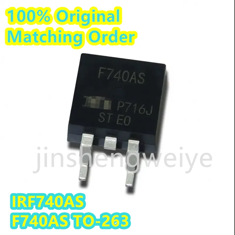 

5~20PCS Free Shipping IRF740AS IRF740 F740AS 100% Brand New Original 10A 400V TO263 N-Channel Field Effect Tube Spot MOS