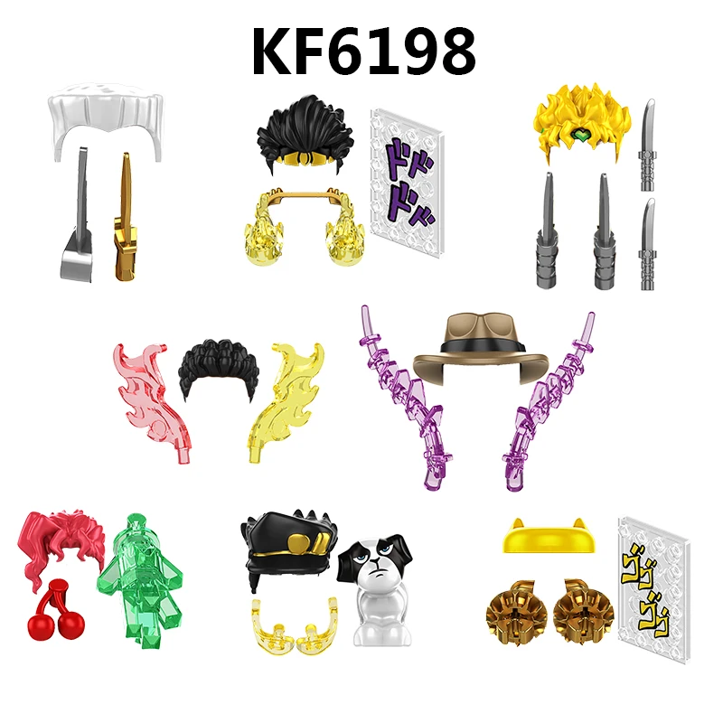 

KF6198 аниме серия персонажей пластиковые мини Экшн-фигурки строительные блоки кирпичные детские игрушки