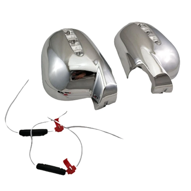 

Car Door Rearview Door Mirror Covers With LED Parts Accessories For Mercedes-Benz M-Class W163 ML Class 1997-2005