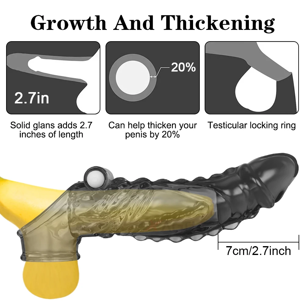 Reusable G Spot Vagina Vibrator Cock Ring Silicone Delay Ejaculation Stronger Erection Clitoris ButtPlug Anal Adult Sex Toys Men