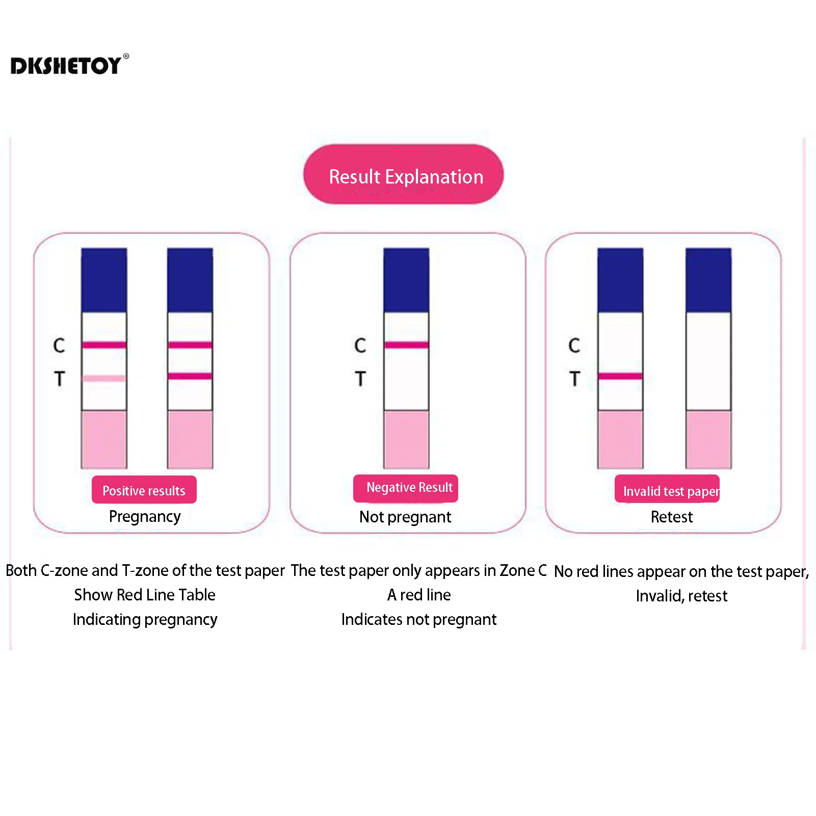 Pregnancy Test Pregnancy Test Strips 10PCS High Sensitivity HCG Pregnancy Test strip kit with urine cup Early Home Detection Pregnancy Test urine health care