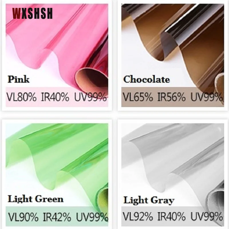 Window glass sticker UV-Proof Self-adhesive PET Decorative protective film for glass For Office Store Market Multi-Color