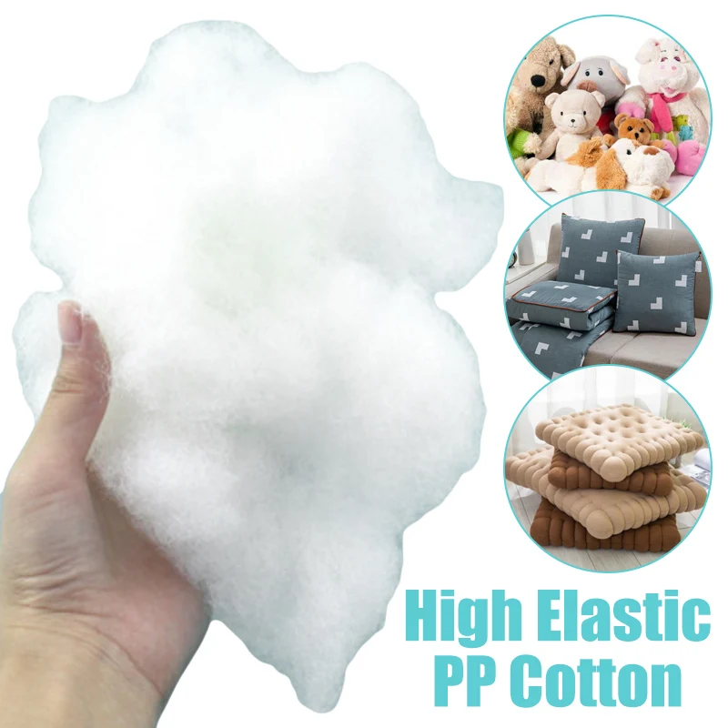 200g Fine Polyester Fiber Stuffed Toys Polyester Stuffing High Elastic Soft  PP Cotton DIY Handmade Pillow Filling Material - AliExpress