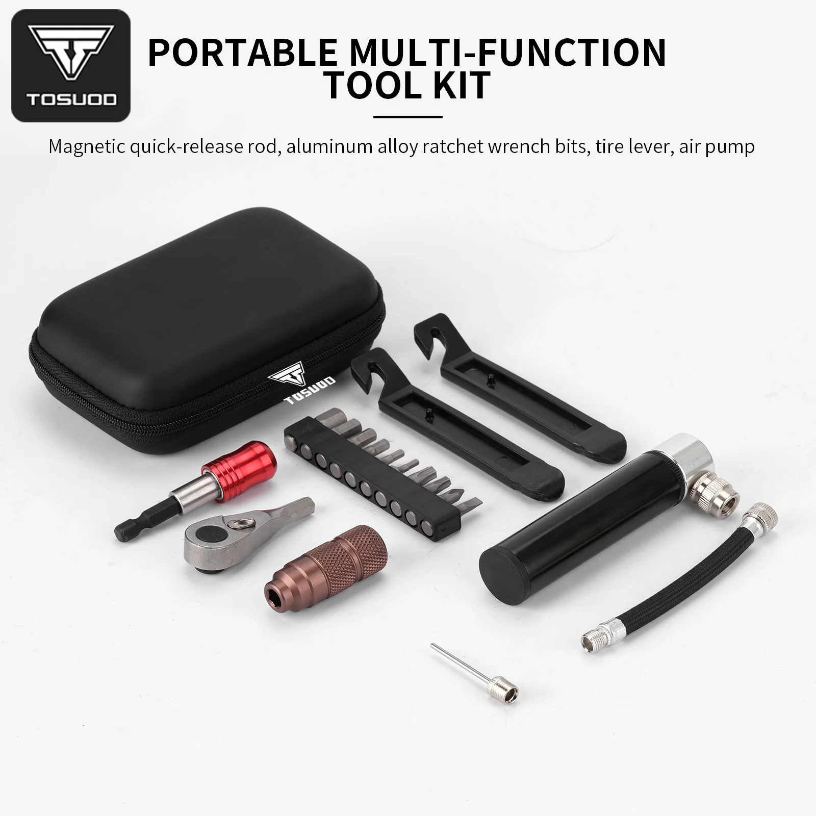 TOSUOD Bicycle Repair Tool Kit Portable Outdoor Cycling Equipment