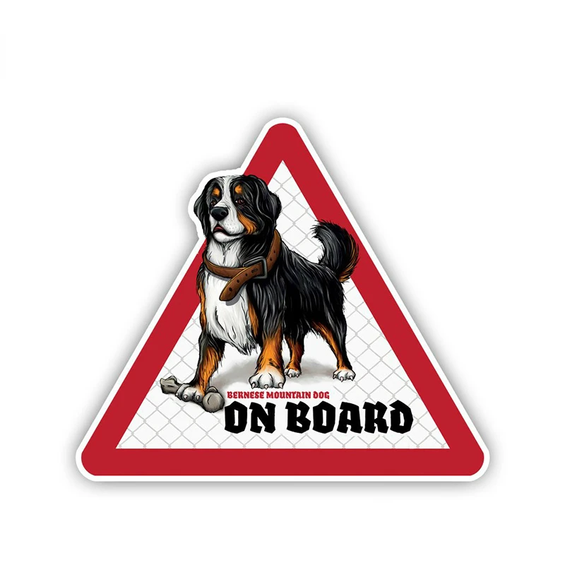 

Jpct warning sign dog decal for cars, shopping malls waterproof sunscreen decorative cover scratch sticker PVC, 12cm*10cm