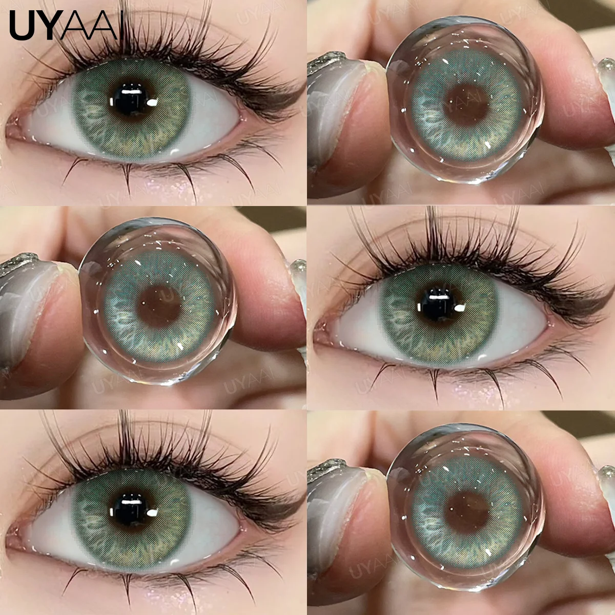 Vibrant Shades Natural Color Contact Lenses - Brown, Blue, Green, Gray Collection
