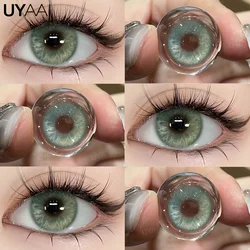 Vibrant Shades Natural Color Contact Lenses - Brown, Blue, Green, Gray Collection (Persian cat Green)