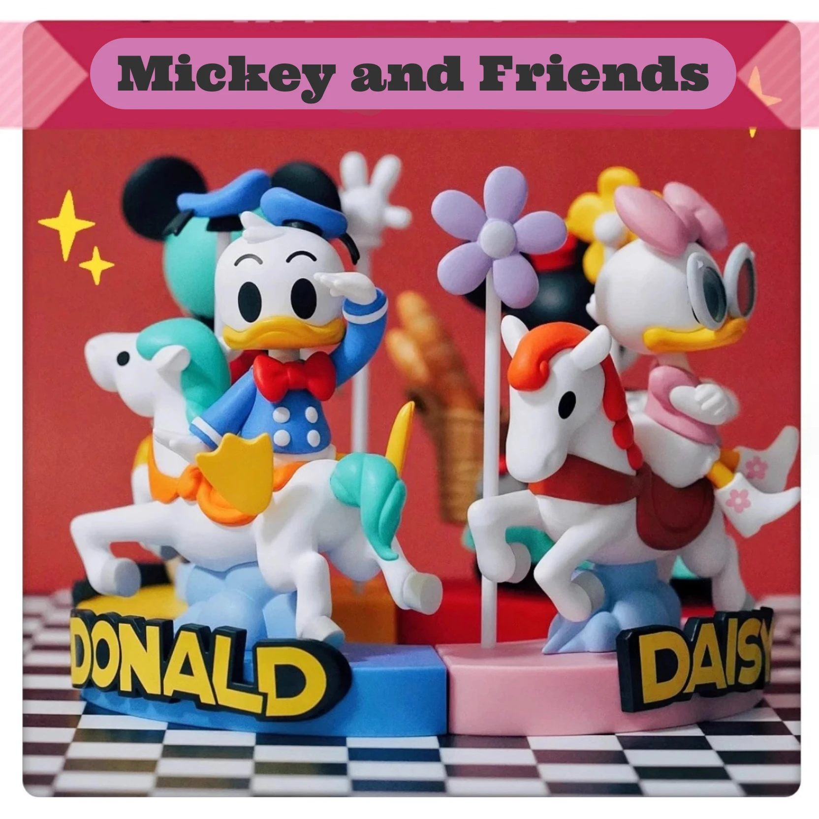 Disney Mickey And Friends Blind Box Toys Collezione Di Bambole Anime Mystery Box Gifts