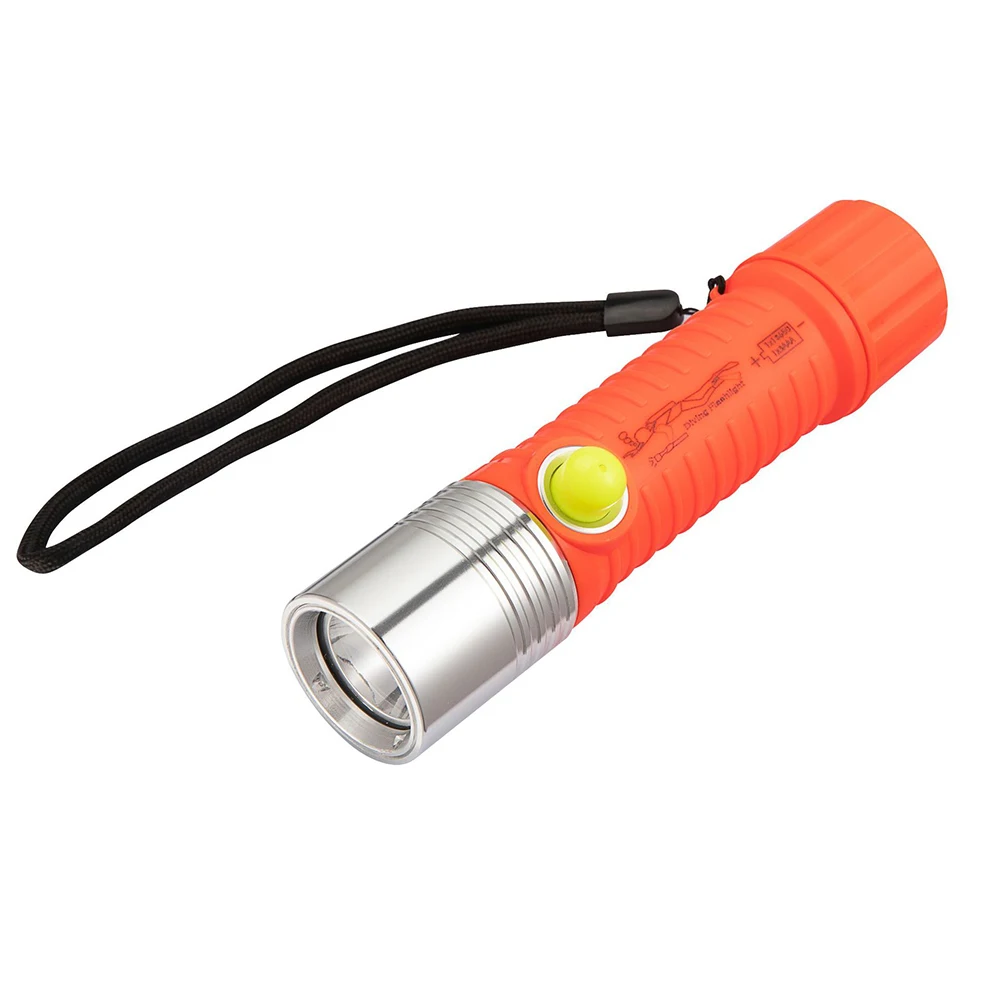 Underwater Lamp Flashlight Brightest LED Diving Torch Waterproof up to 50m Anti abrasive IPX8 Certified Skid proof