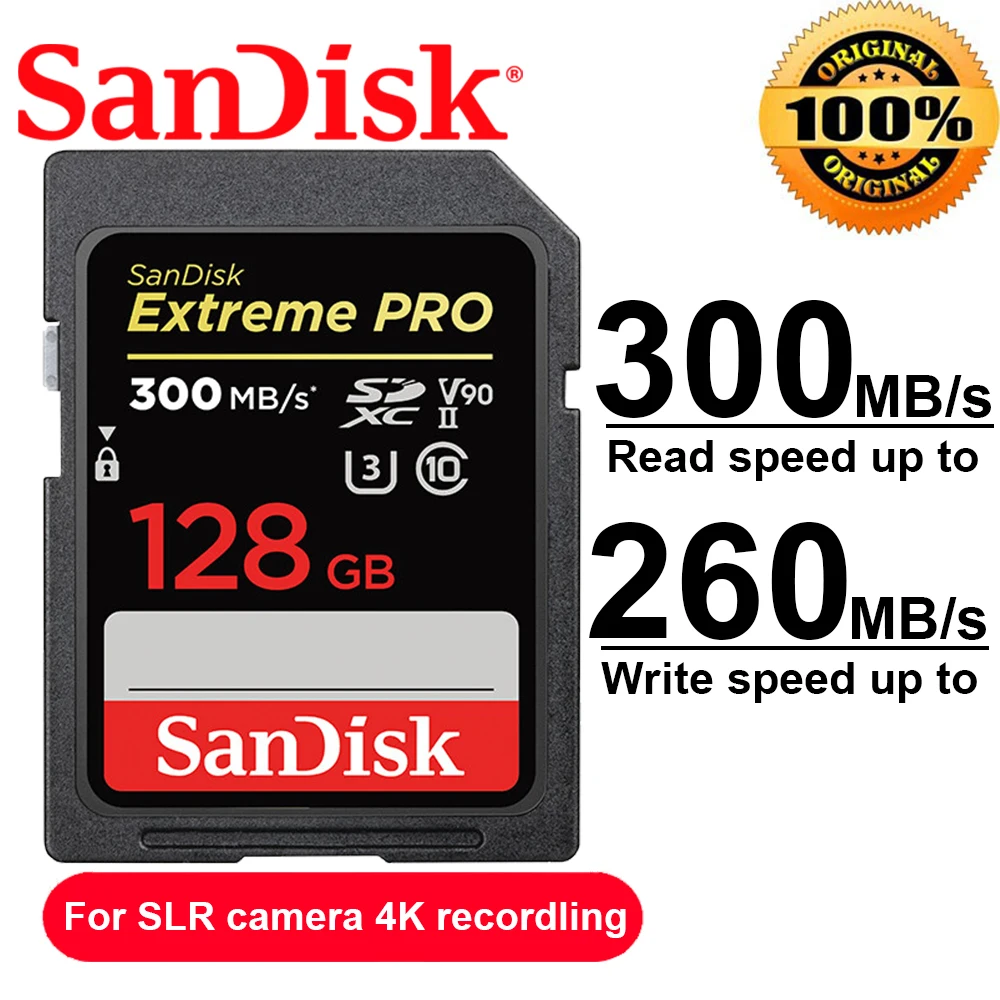 Carte Mémoire Micro SDXC Sandisk Extreme Pro, 128 Go, Classe 10 +