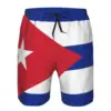 Men's Cuba Flag Beach Pants Shorts Surfing M-2XL Polyester Swimwear Running 4