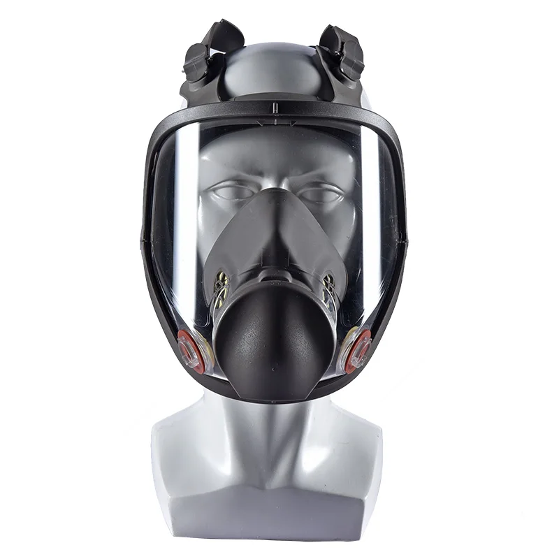 Electric Auxiliary Air Supply 6800 Full Face Gas Respirator Rechargeable Power Bank For Spraying Painting Polish Work Safety