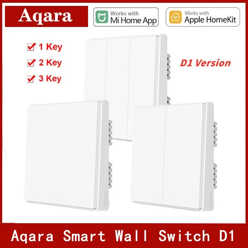 Aqara Smart Wall Switch D1 ZigBee Wireless Key Light Remote Control Neutral Wire Firewire Belt