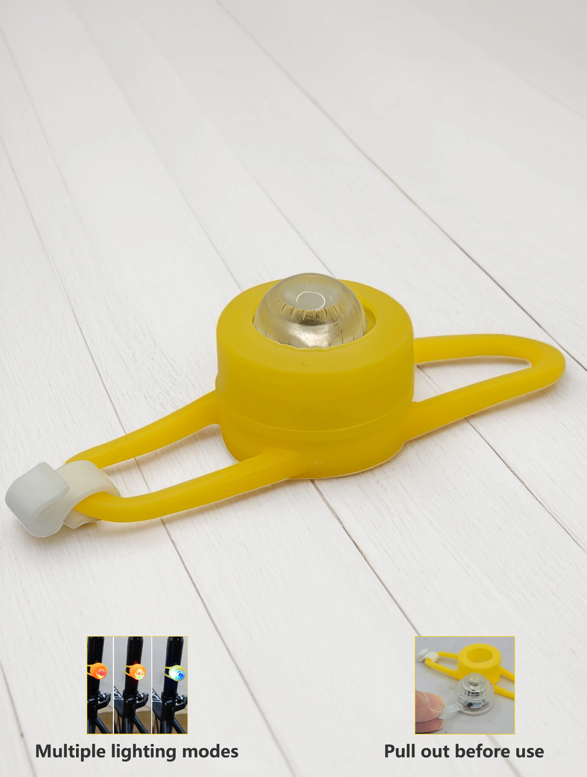 Bicycle Bell Yellow Duck Cartoon Little Yellow Ducks Helmet Head Light Shining Duck Bicycle Bells Handlebar Bicycle Accessories