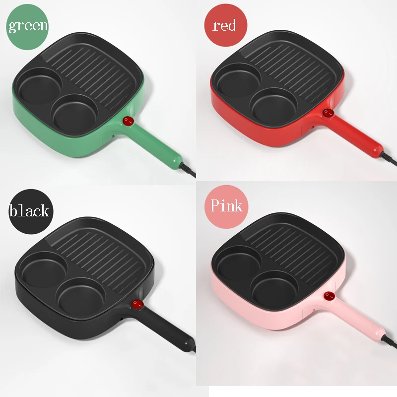 Multifunctional Egg Burger Machine Plug-In Special Flat-Bottomed Breakfast Pancake Pan Household Non-Stick Pancake Egg Artifact