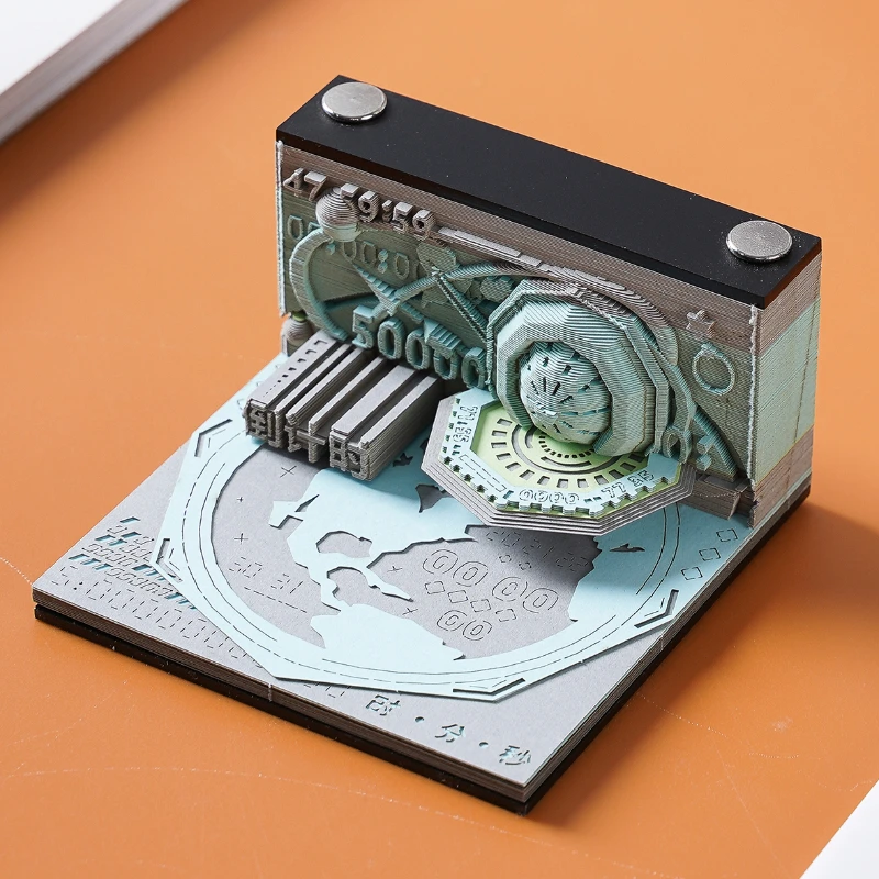 

Count Down Block 3D Memo Pads Calendar Advent Sticky Note Pad Calendar 2024 Led Paper Cubes Offices Scrapbooking Christmas Gift