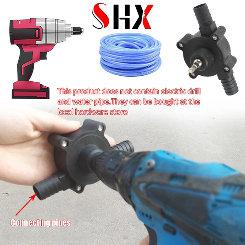 Bomba de Água Fluida de Óleo Bomba de Broca Elétrica Portátil Auto Priming Bombas de Transferência Haste Redonda Portátil Resistente Auto Priming Mão