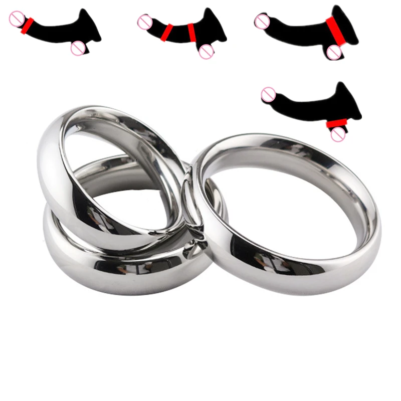 Metal Large Size Heavy Duty Male Ball Scrotum Stretcher Penis Lock Bondage Cock Ring Delay Ejaculation BDSM Sex Toy Men | Красота и