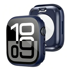 Ultimate 3 - in - 1 Waterproof Apple Watch Case with 360° Protection and Tempered Glass Cover - 40mm Series 4 5 6 SE (Deep blue)
