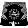 Viking Myth Valhalla Totem 3D Print Beach Shorts Graphic Men's Casual Sport Shorts Summer Surfing Shorts Comfortable Short Pants 3