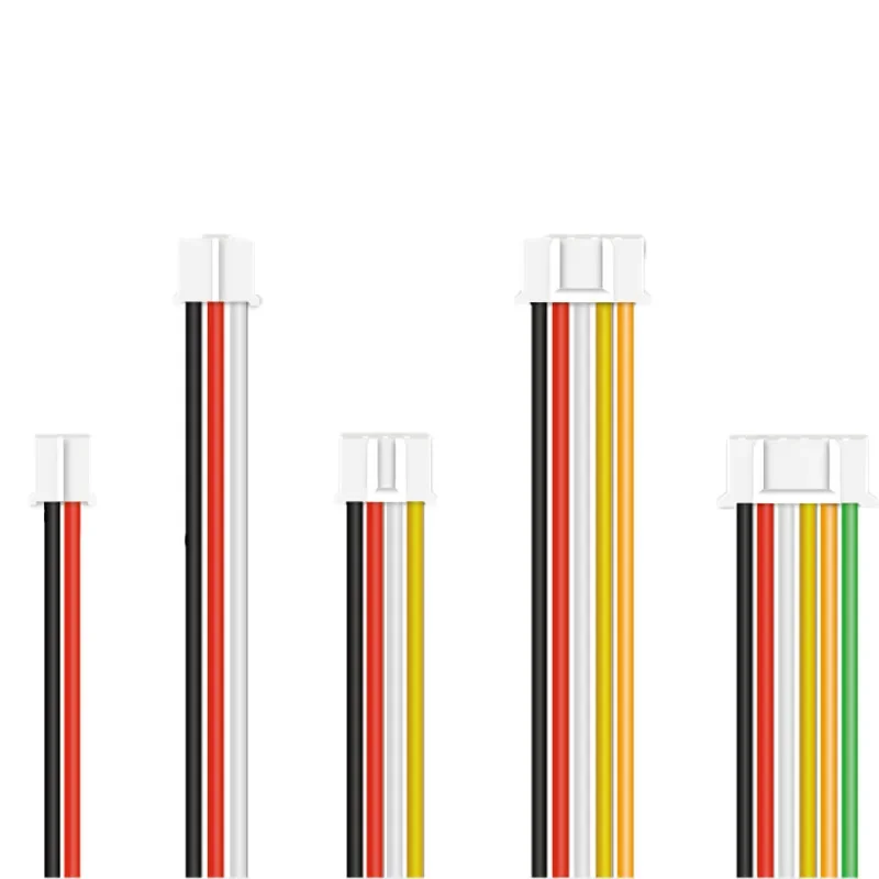 Fiche de connecteur de fil électrique, tête simple ou double, câble en silicone 26AWG, mâle et femelle, JST PH2.0, PH 2.0, 2.0mm, 2 broches, 3 broches, 4 broches, 5 broches, 6 broches, 7 broches, 8 broches, 9/10 broches