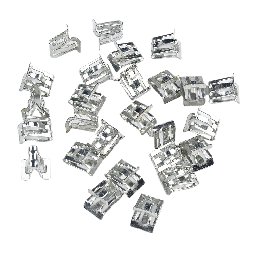 

25Pcs Car Clips Fastener Clips Metal High Quality Hote Sale Metal Fastener Clips Professional Brand New Durable
