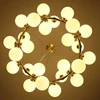 Nordic LED Glass Ball Chandelier Round Gold Black Home Decor Hanging Lamp Restaurant Kitchen Living Room Ball Lighting Fixtures 4