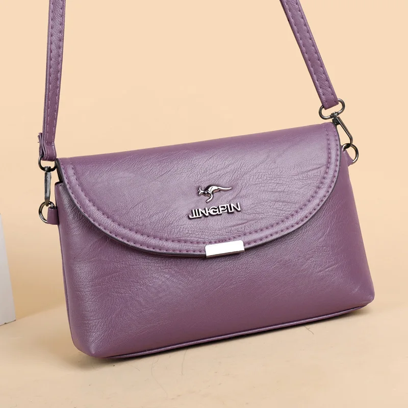 New Arrival Women's Crossbody Bag Single Shoulder Bag Elegant Style Lady's Small Pure Color PU Bag