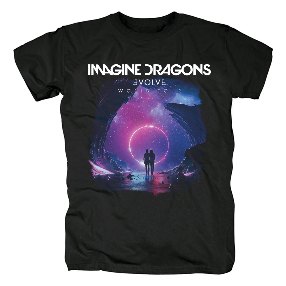 

Vintage Imagine Dragons T-shirt Rock Band Street Wear T Shirts Harajuku Fashion Mens Short Sleeve T Shirt Oversized Tee Tops