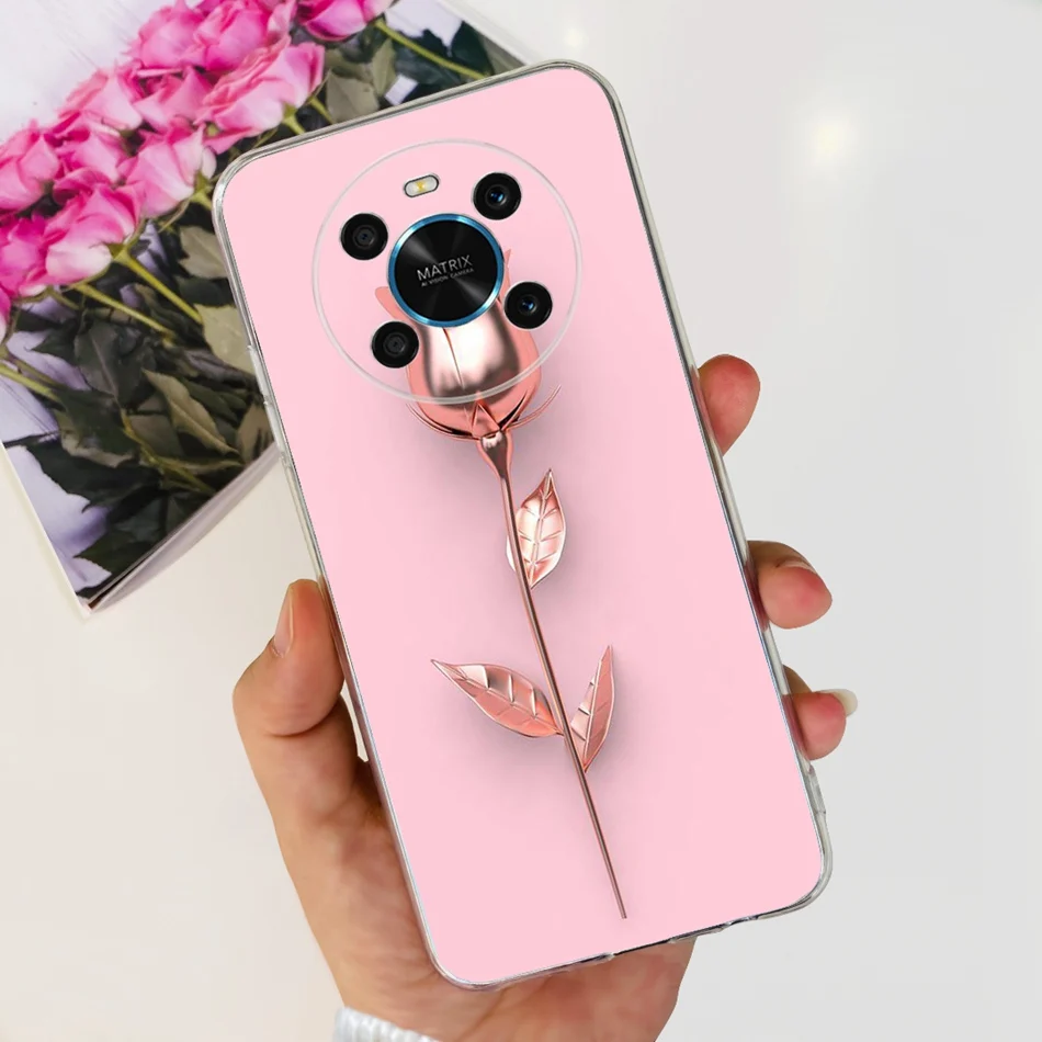 Elegant Printing Soft Silicone Clear TPU Protective Phone Case